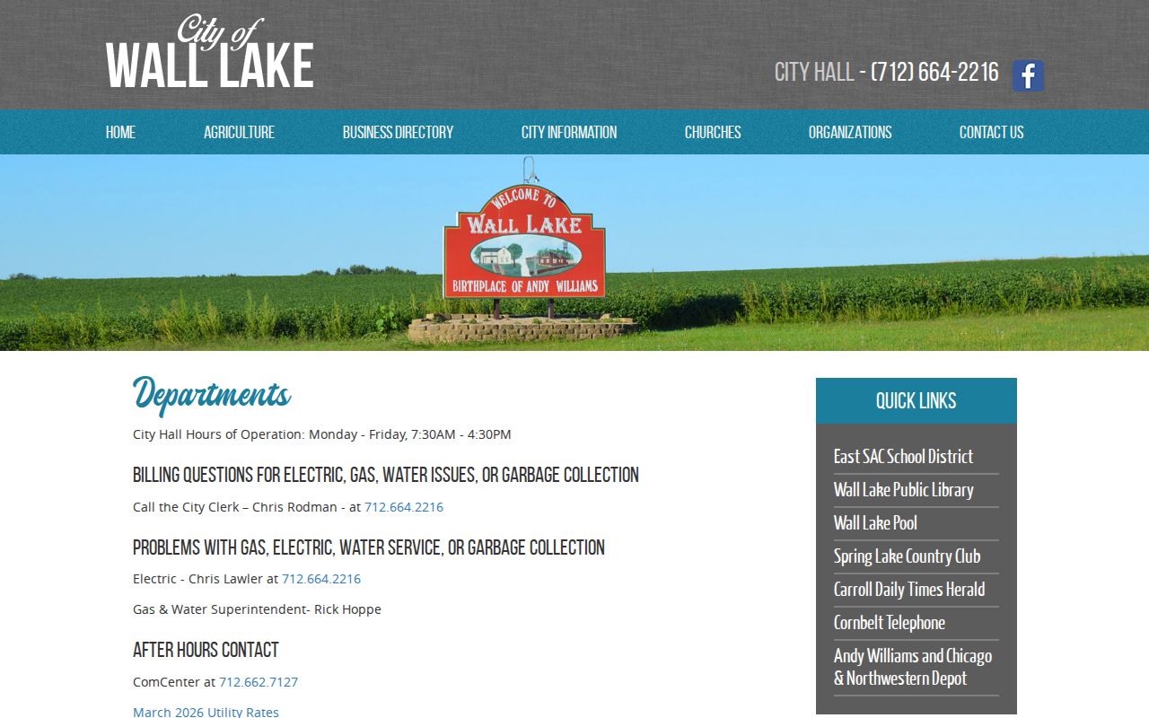 Wall Lake warrant records department routing